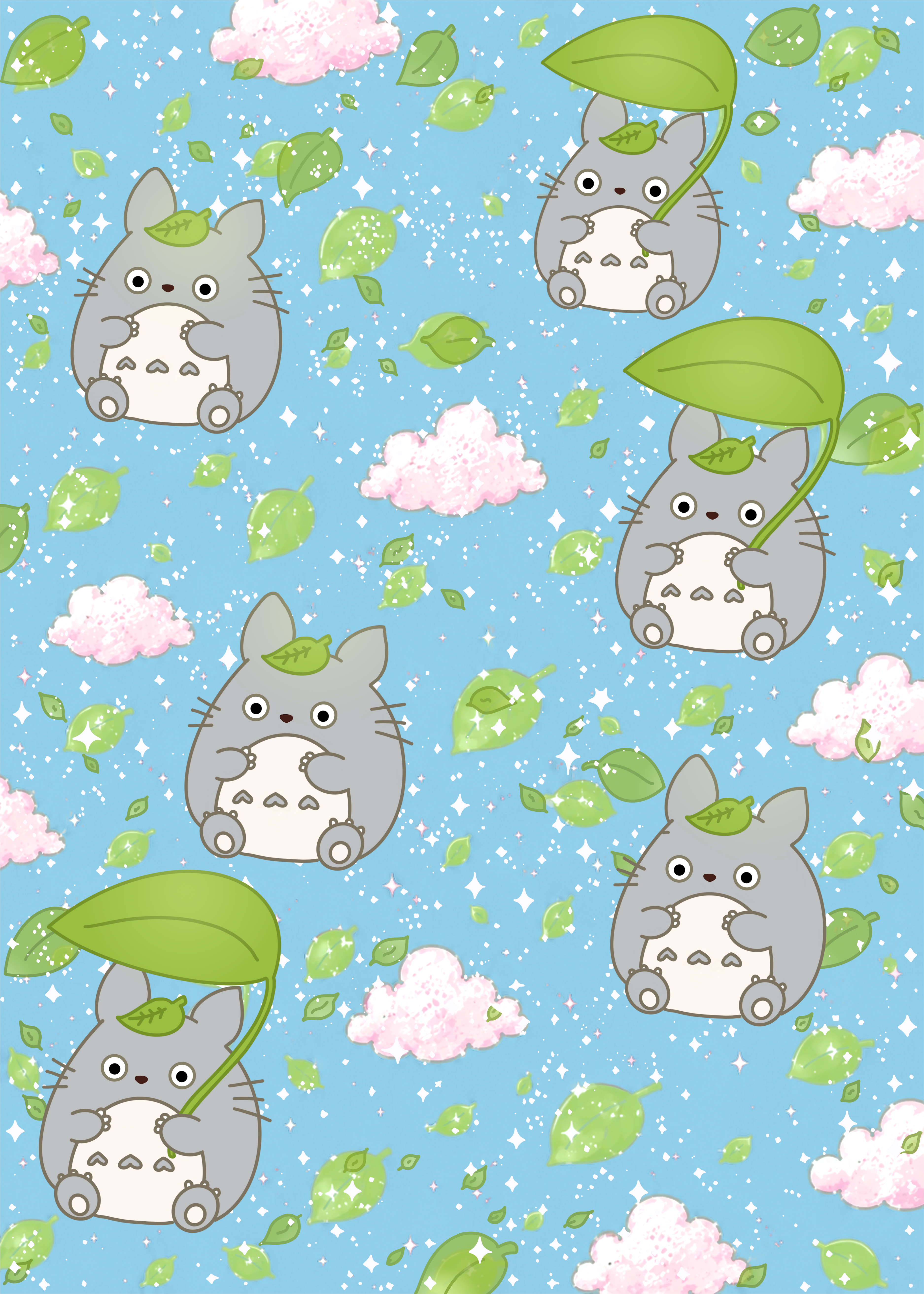Totoro Junk Journal Paper Pack