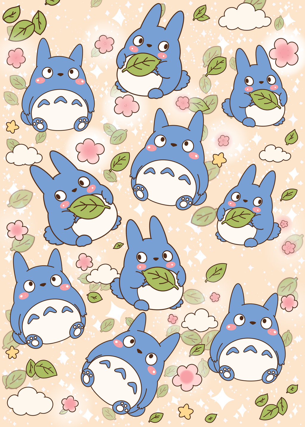 Totoro Junk Journal Paper Pack