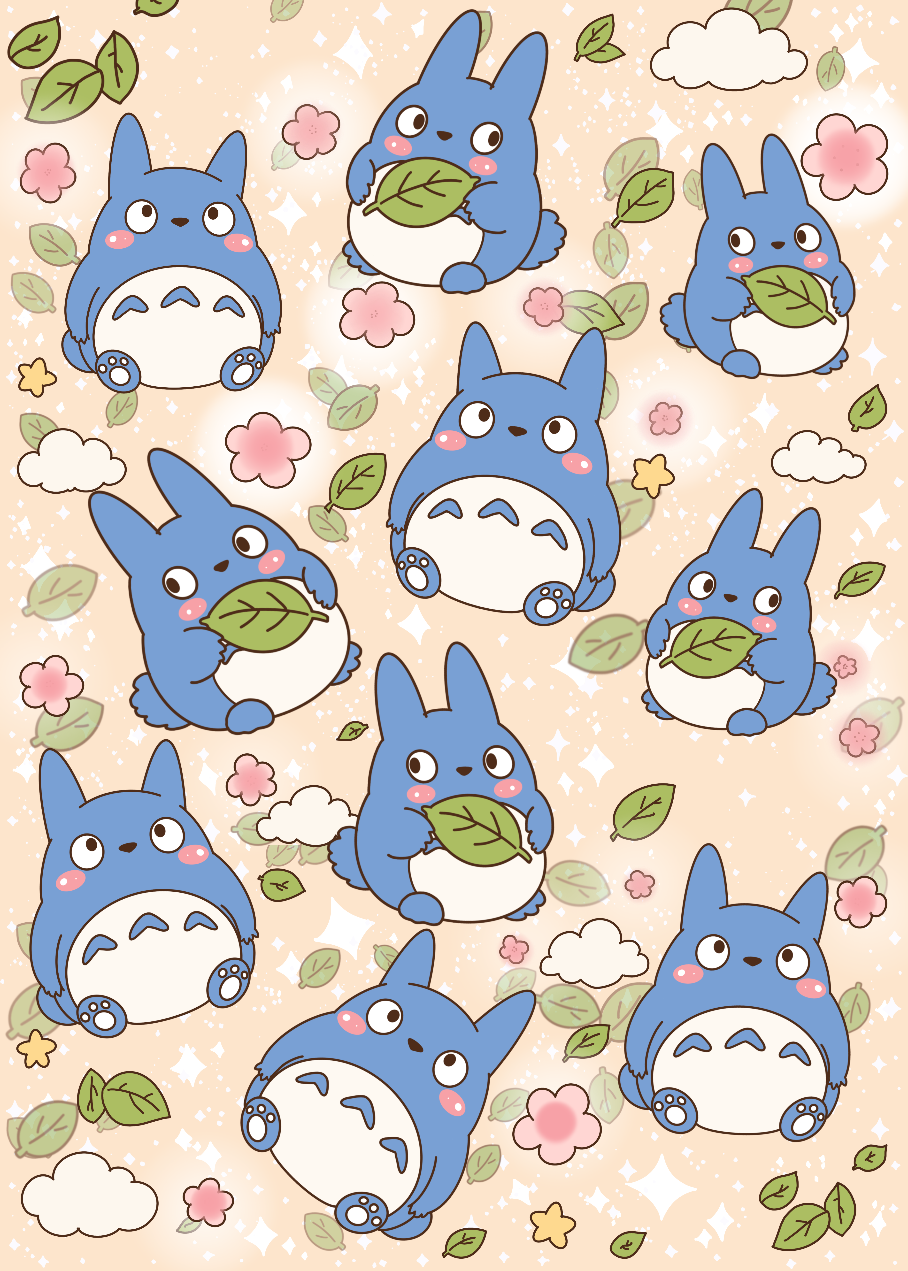 Totoro Junk Journal Paper Pack