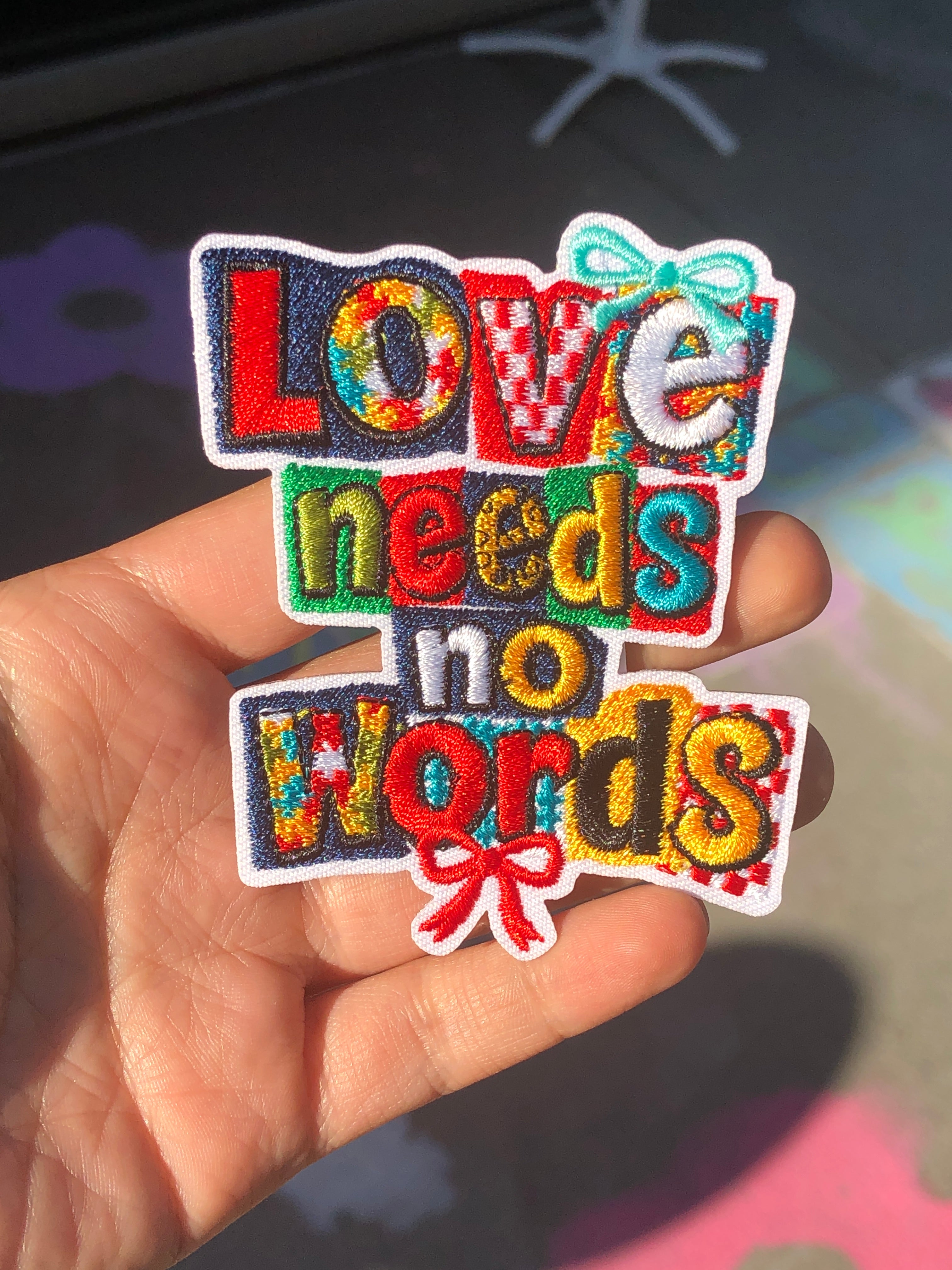 Love needs no words Patch