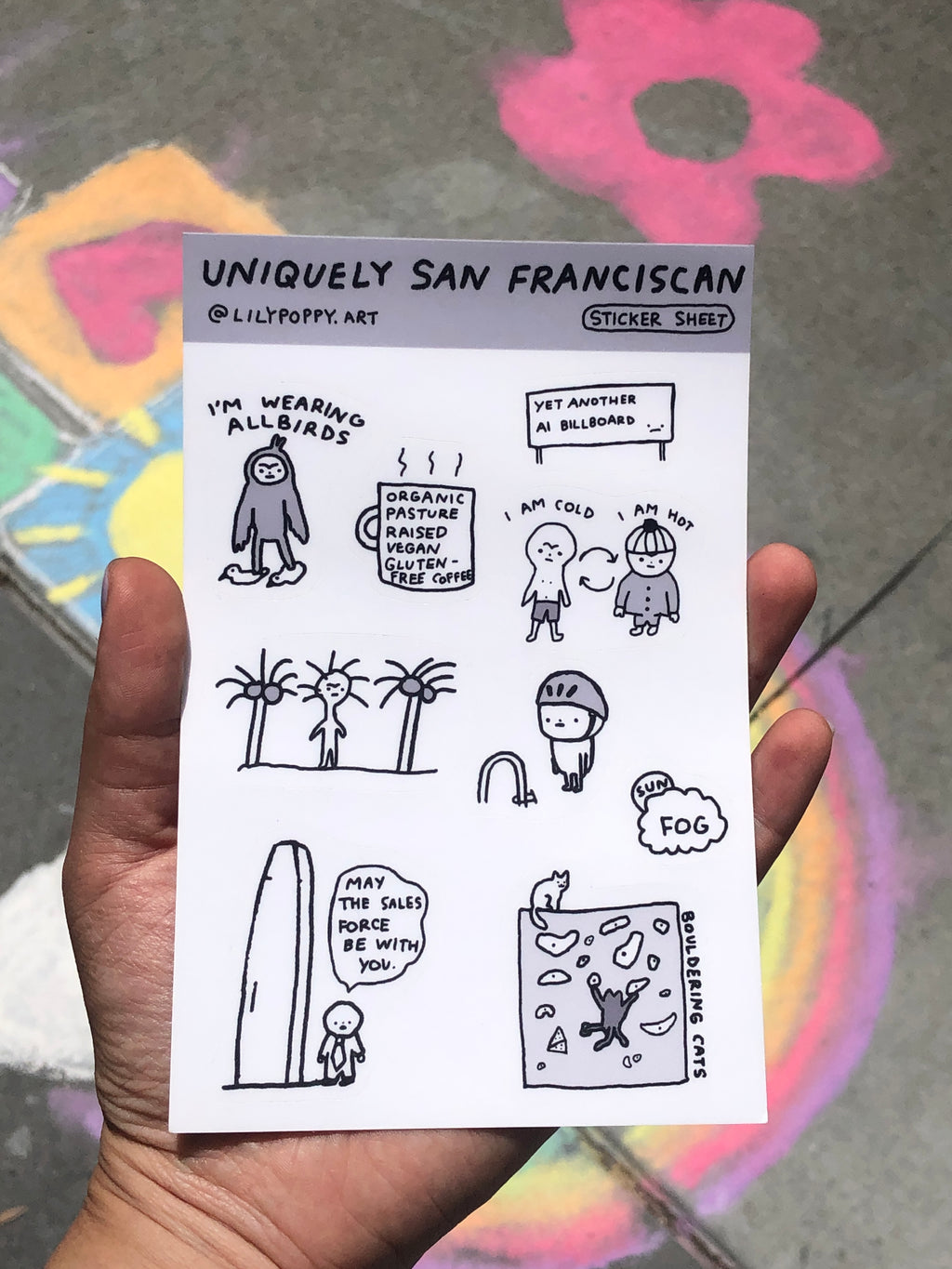 Uniquely San Franciscan sticker sheet