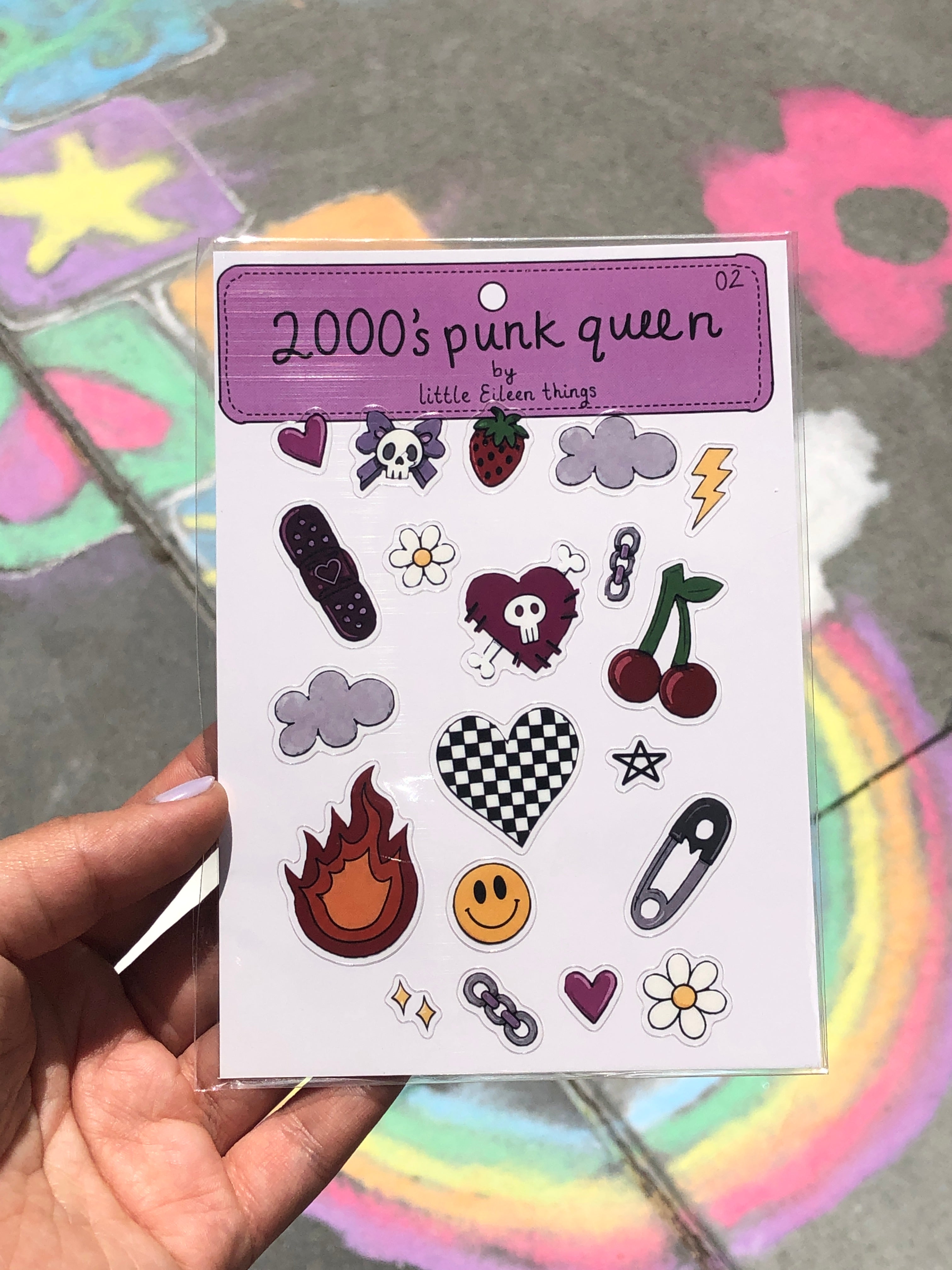 2000s Punk Queen Sticker Sheet