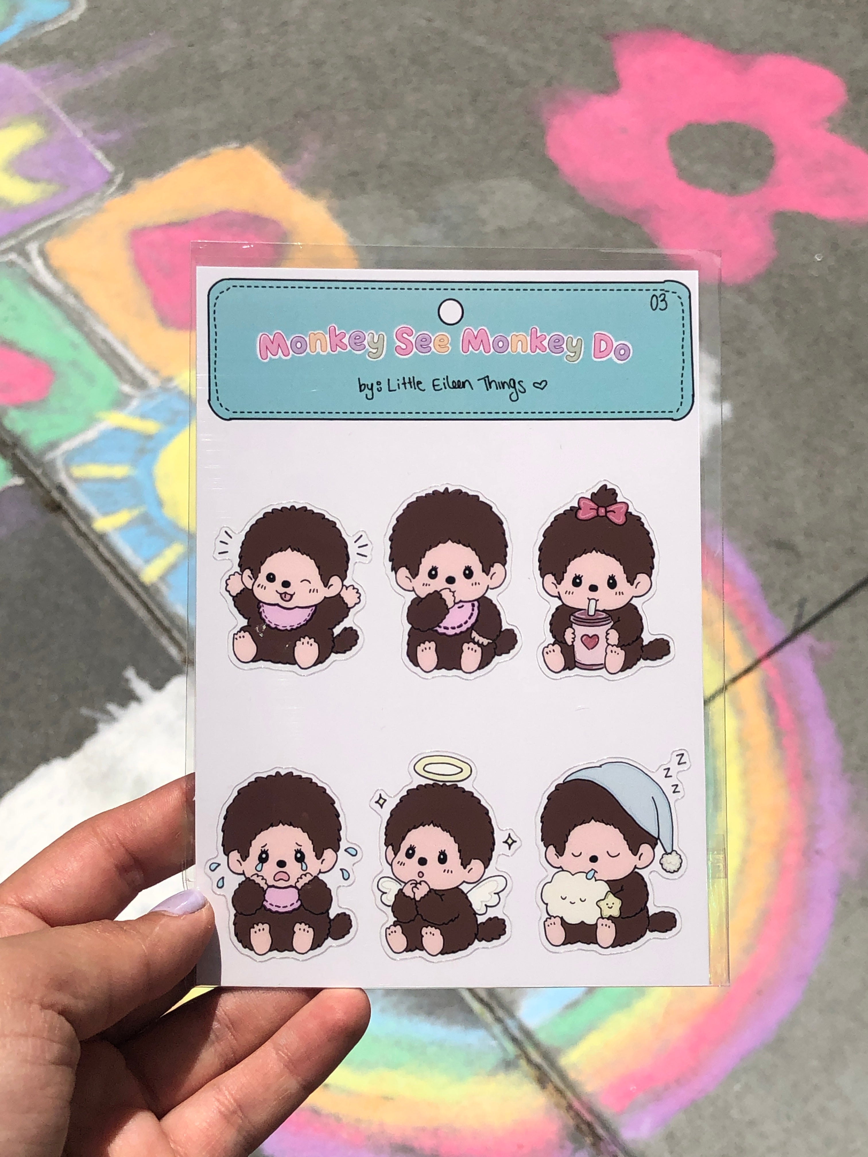 Monkey See Monkey Do Sticker Sheet