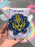 Angelic Blue Ringed Octopus Acrylic Coaster