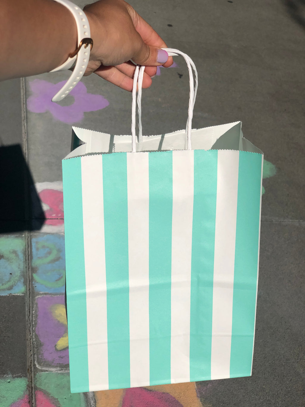 Cabana Stripe Aqua Gift Bag