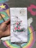 Daisy and Pink Flower 18"x18" Napkin