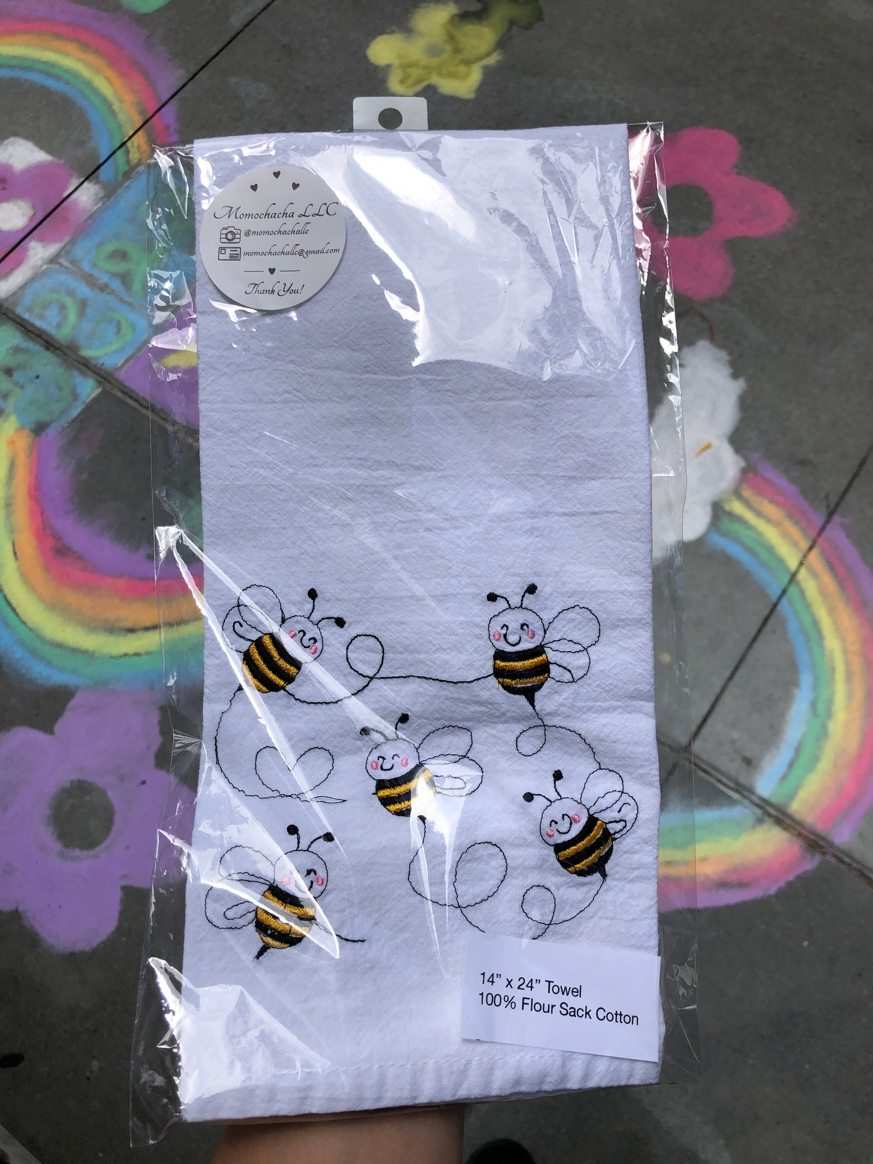 Happy Bees 14"x24" Towel