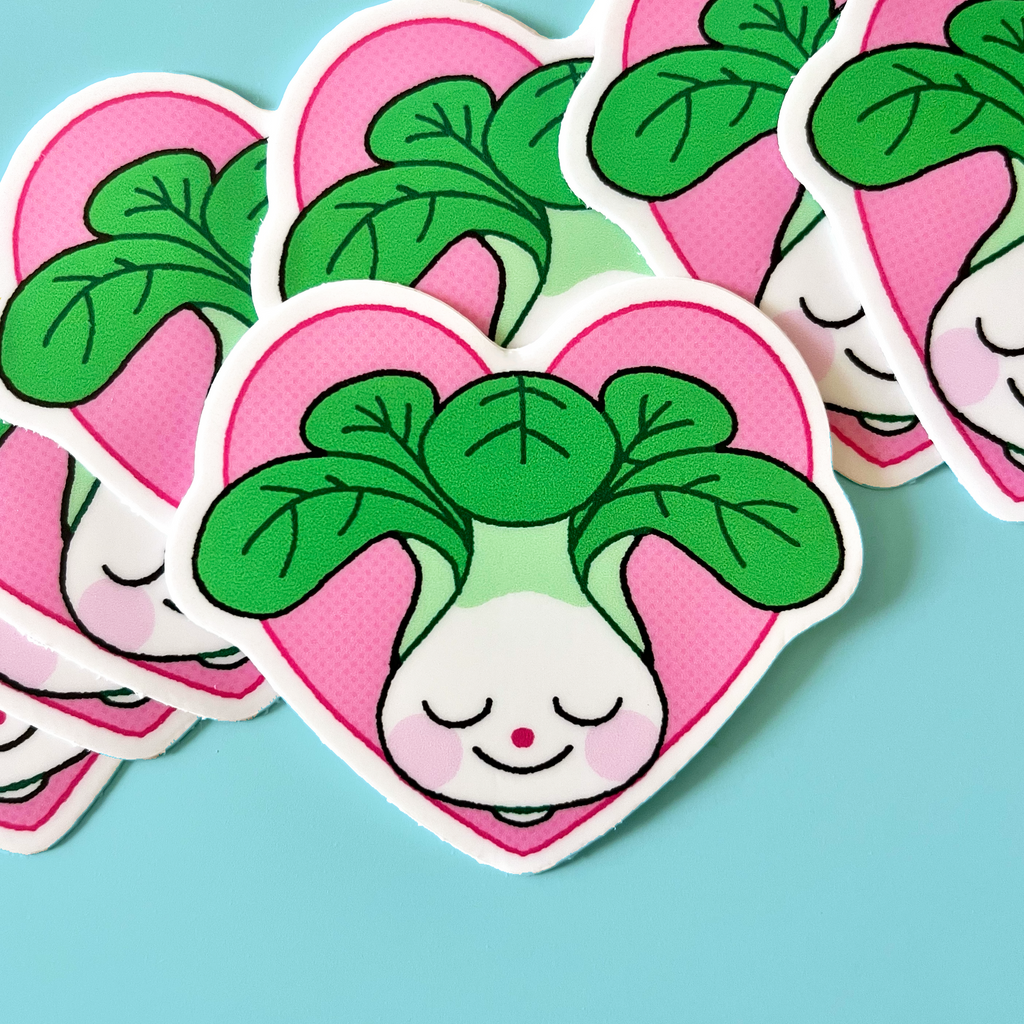 I Love Bokchoy - Matte Vinyl Sticker