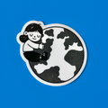 I Love The World - Clear Vinyl Sticker