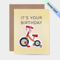 It's your birthday tricycle Card