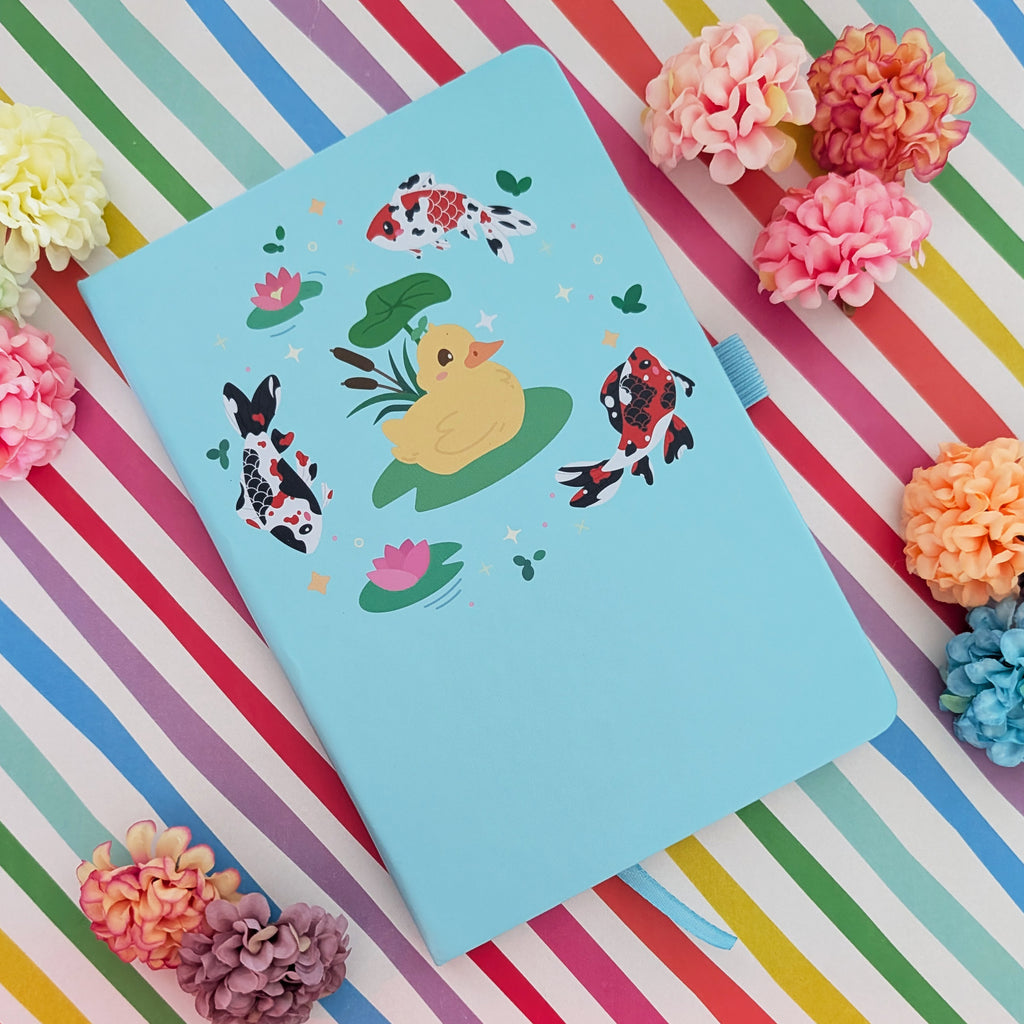A5 Duckie Koi Pond Notebook