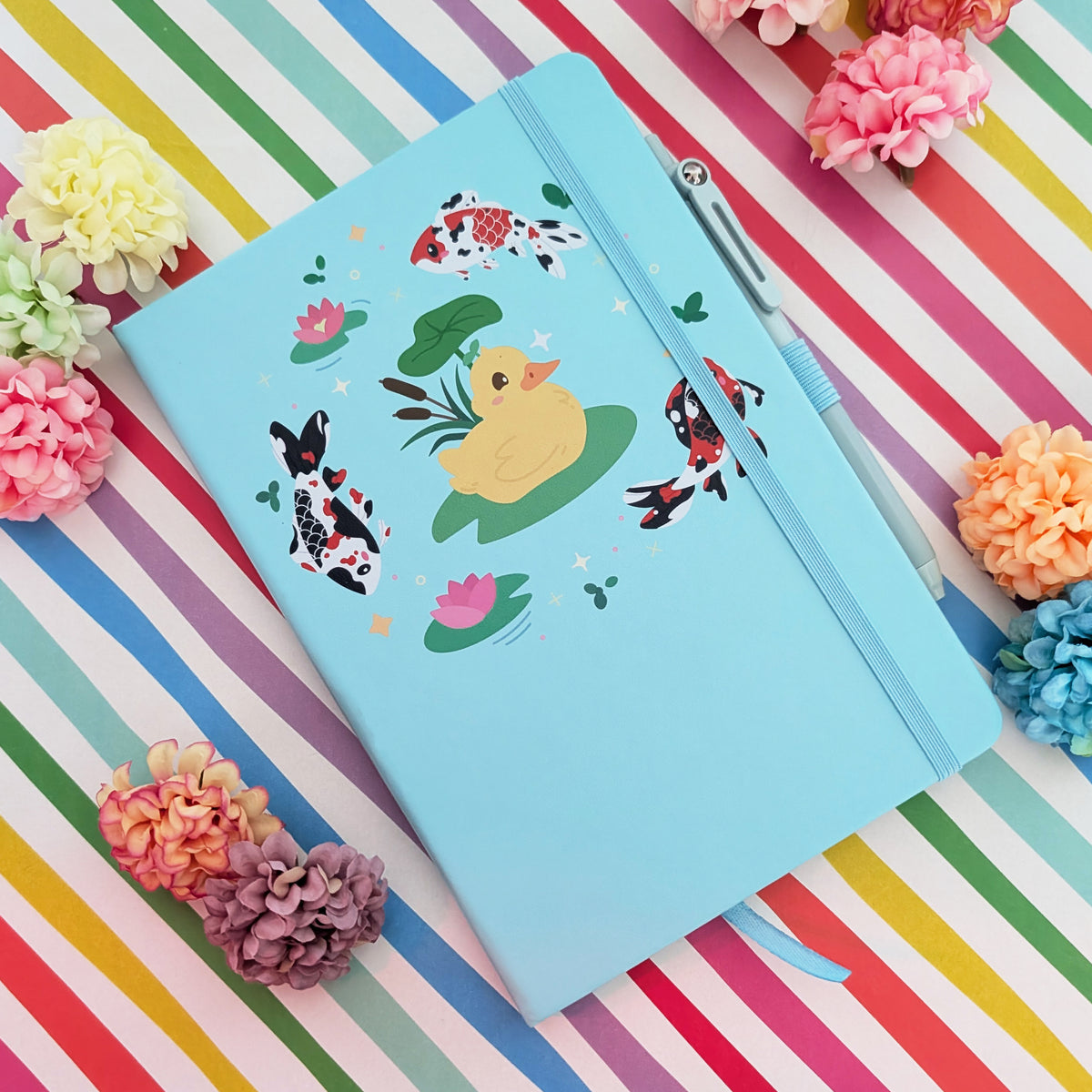 A5 Duckie Koi Pond Notebook