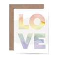LOVE Rainbow Greeting Card