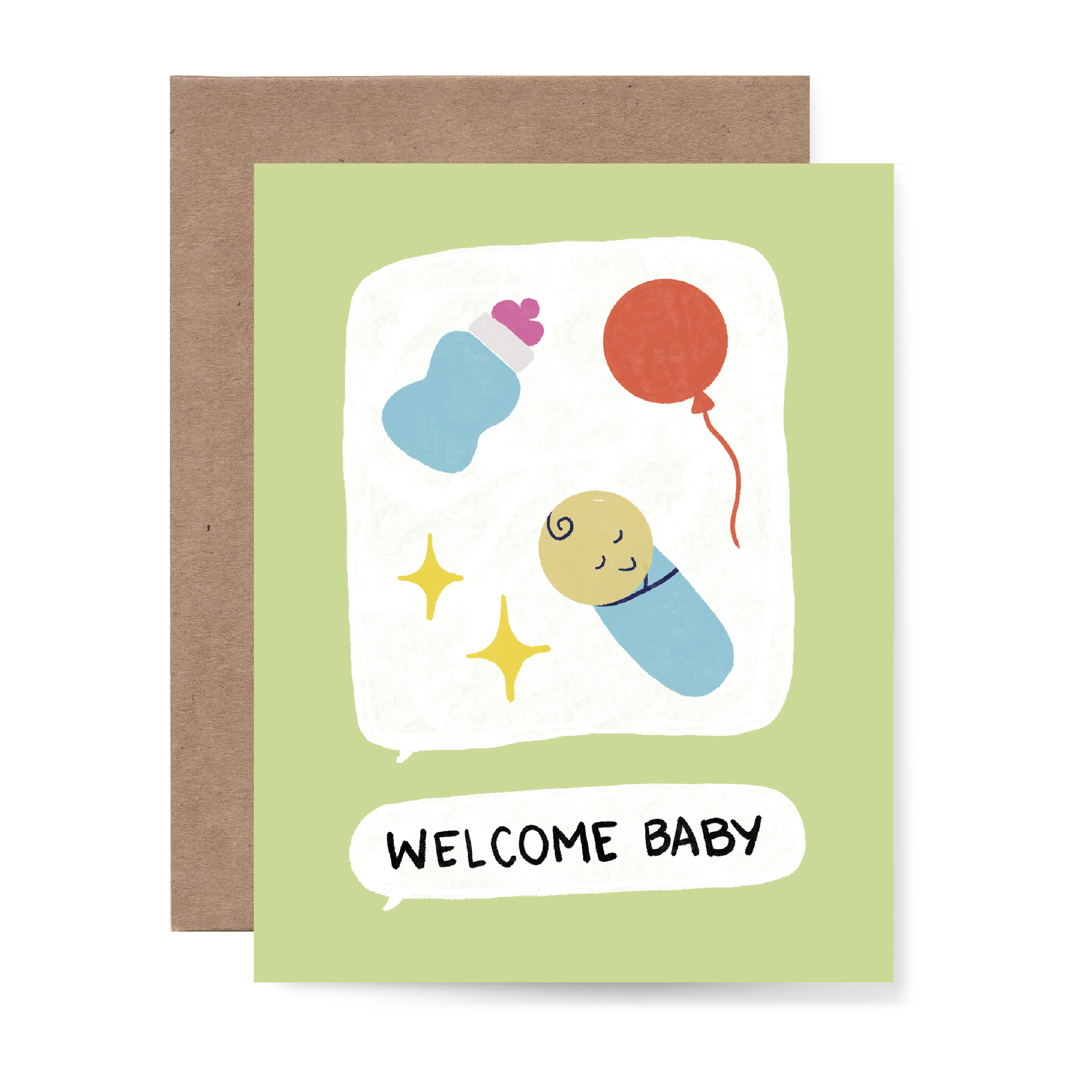 Welcome Baby Emoji Card