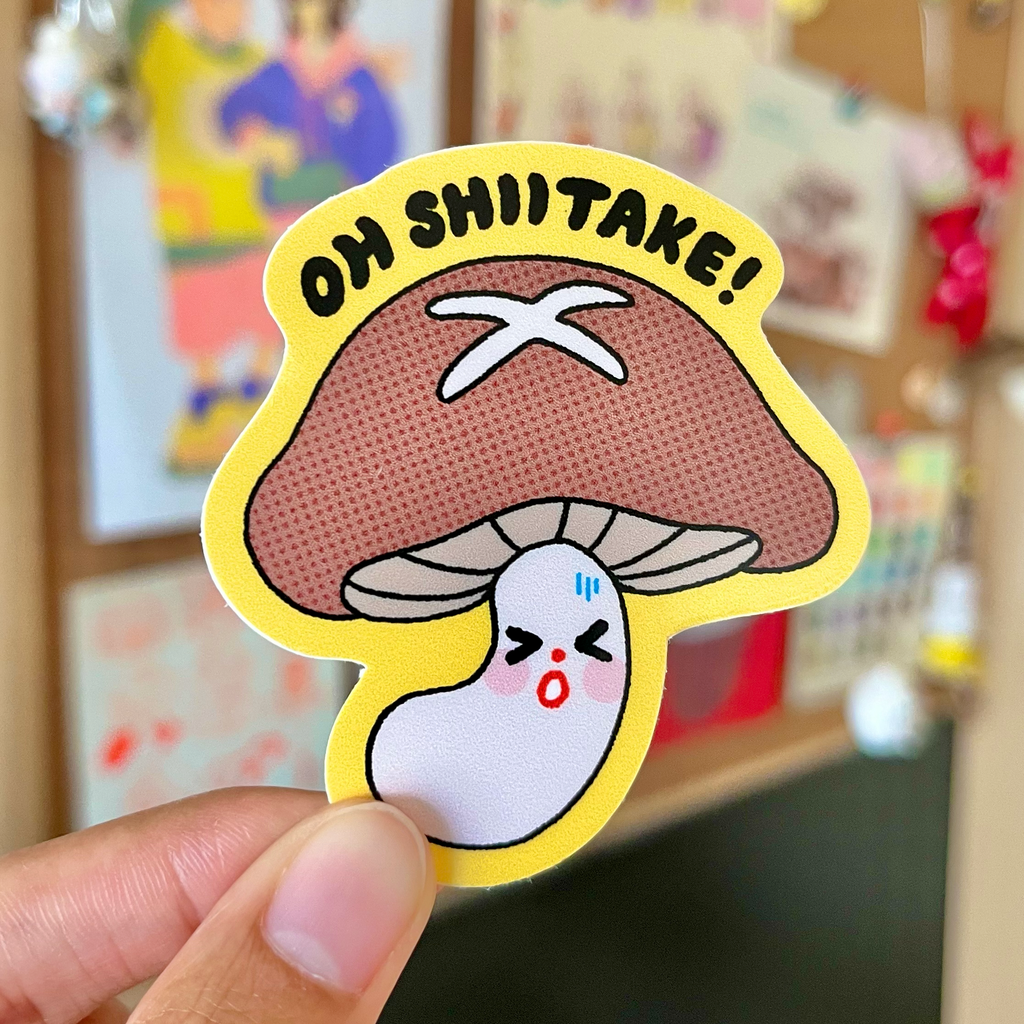 Oh Shiitake! - Matte Vinyl Sticker