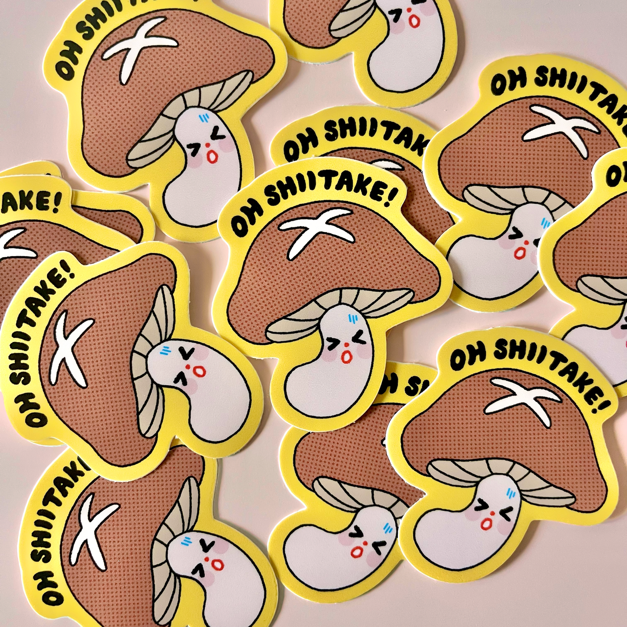 Oh Shiitake! - Matte Vinyl Sticker