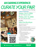 An Earring Experience: Curate Your Pair - Friday, Oct 9, 2026 OR Friday, Oct 16, 2026