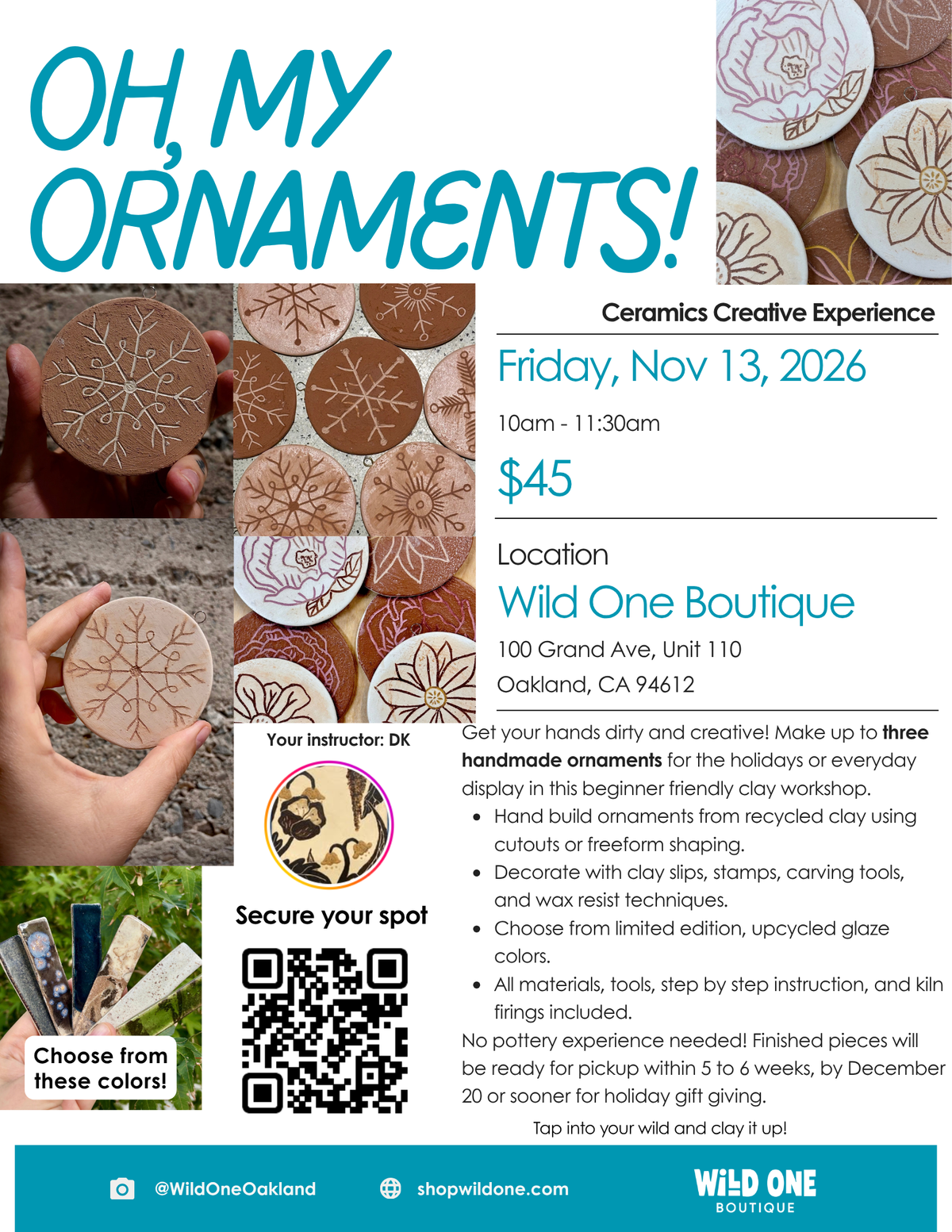 Oh, My Ornaments! - Friday, November 13, 2026 | 10am - 11:30am