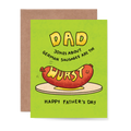 Dad Wurst Jokes Card