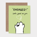 Engaged Kitty Card
