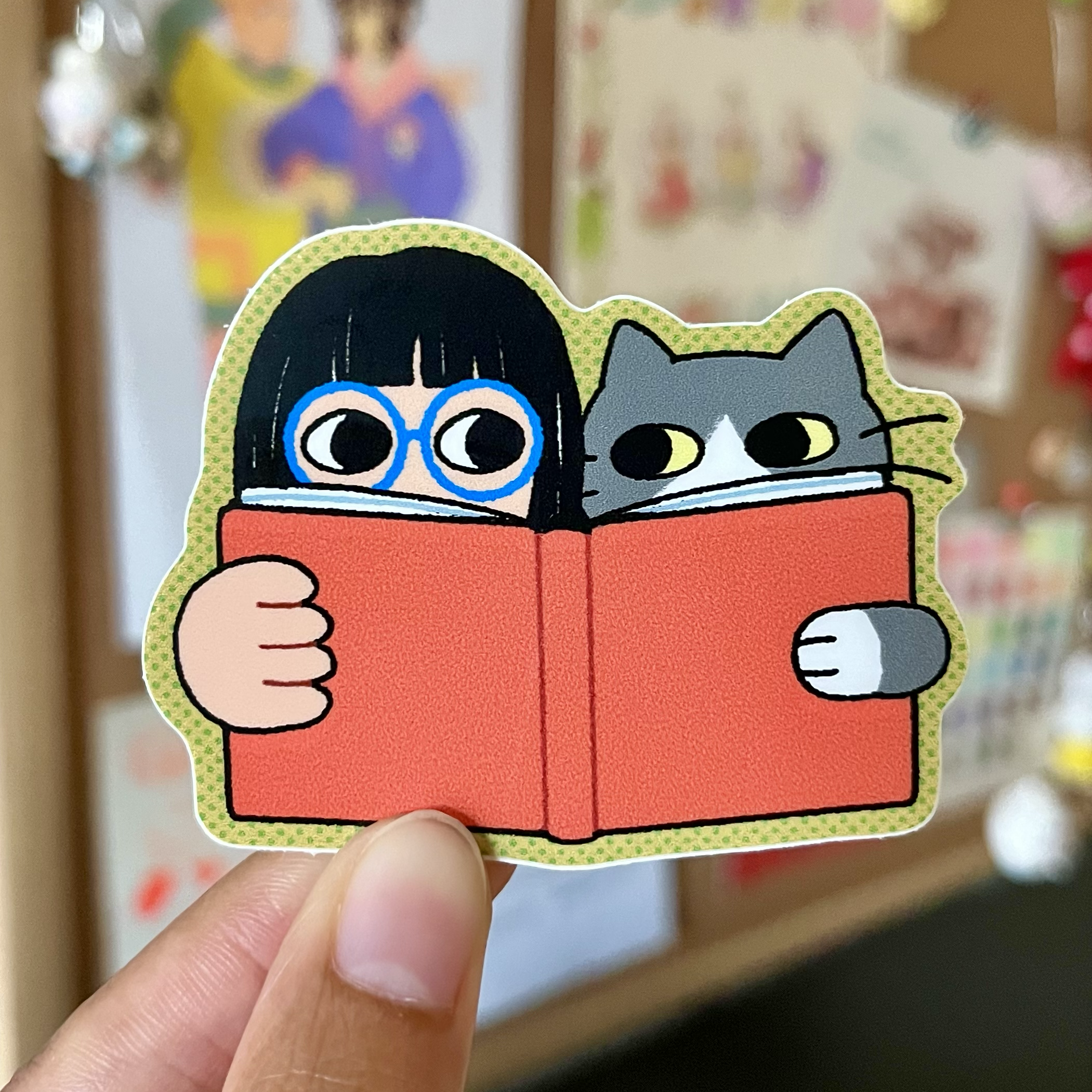 Reading Together - Matte Vinyl Sticker