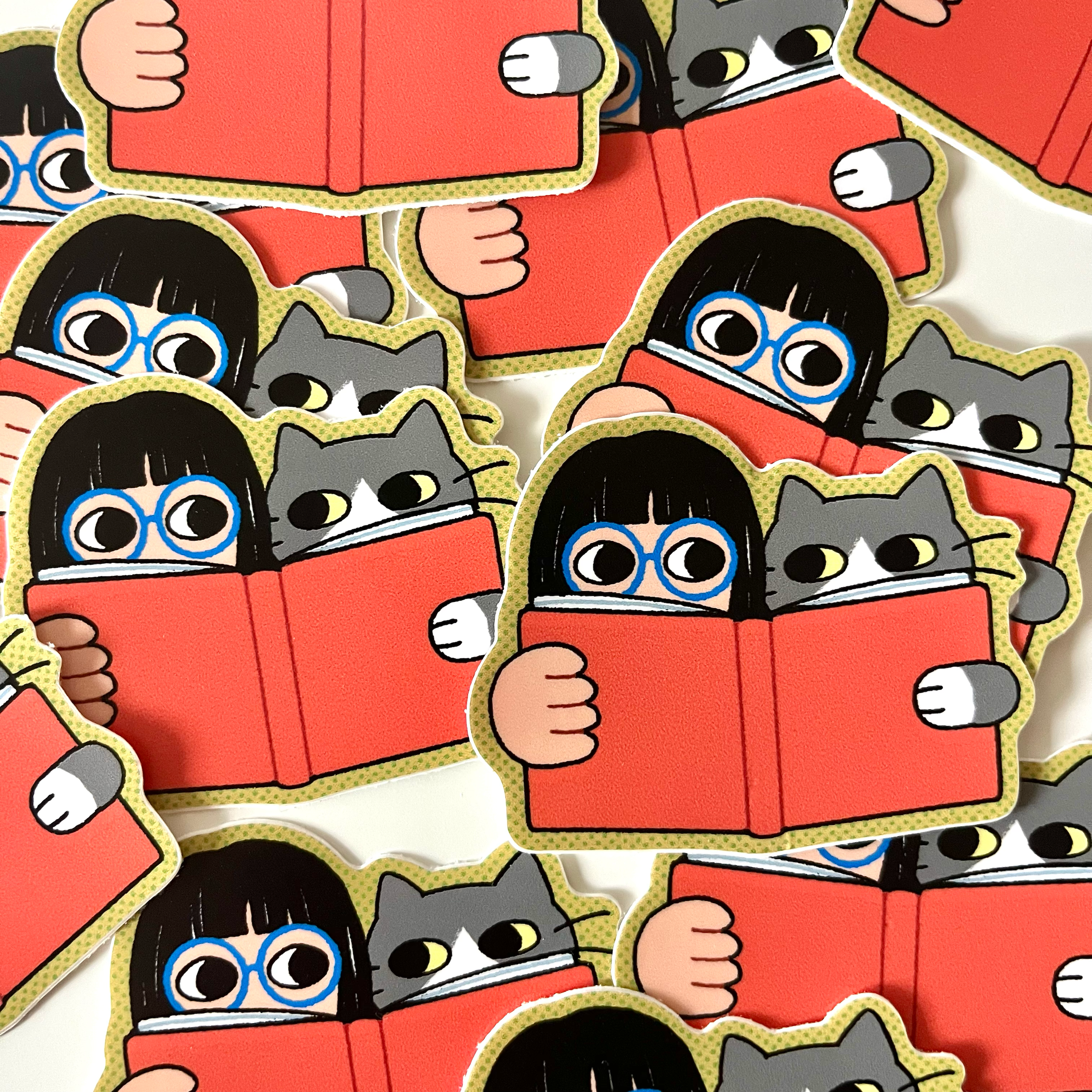 Reading Together - Matte Vinyl Sticker