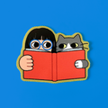 Reading Together - Matte Vinyl Sticker