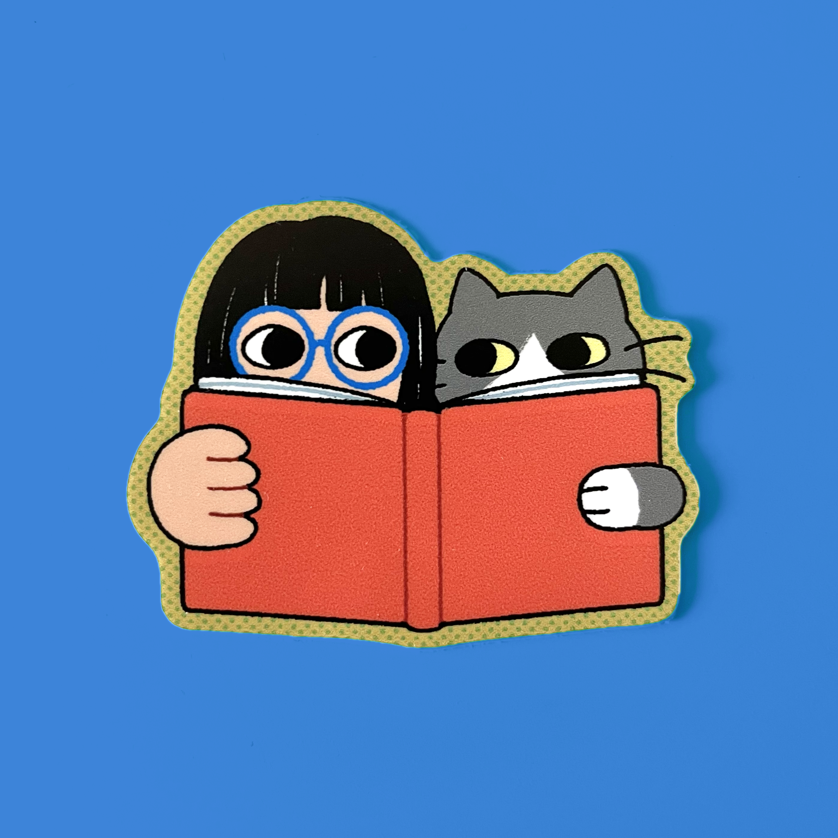Reading Together - Matte Vinyl Sticker