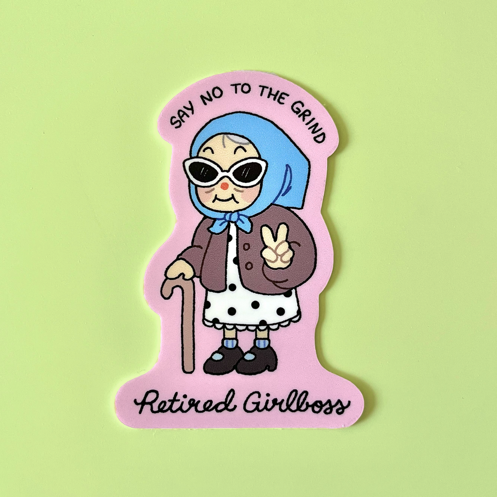Retired Girlboss - Matte Vinyl Sticker