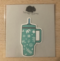 Floral Stanley Bottle Sticker