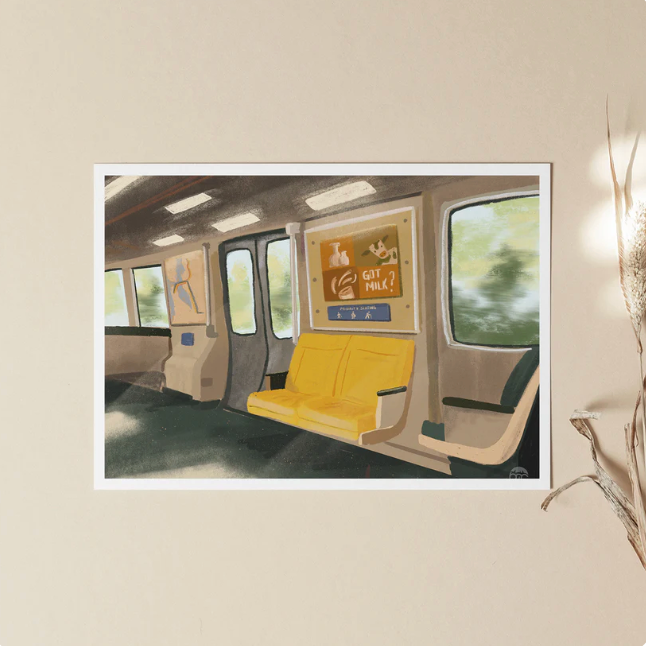 BART Afternoon Commute - 5x7 Print