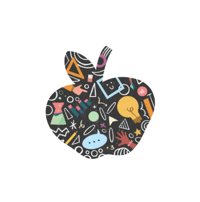 Teacher's Apple 8"x8" Art Print