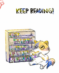 Keep Reading Art Print