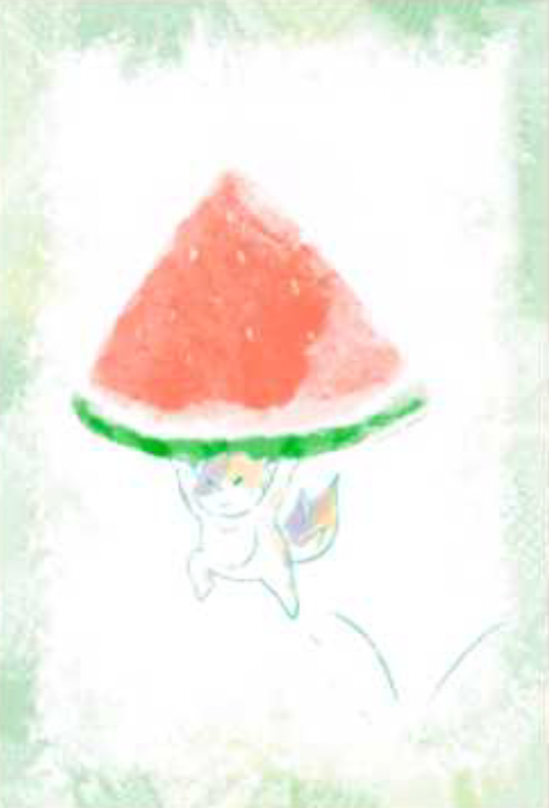 Watermelon Delivery Postcard