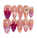Purple Star Shells Press on Nails
