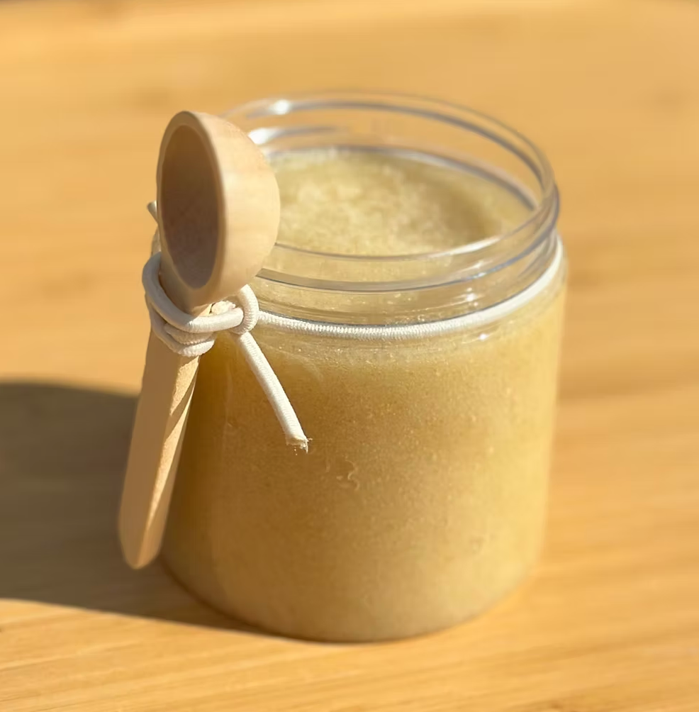 Exfoliating Sugar Scrub for Hands - Lemongrass & Egyptian Geranium