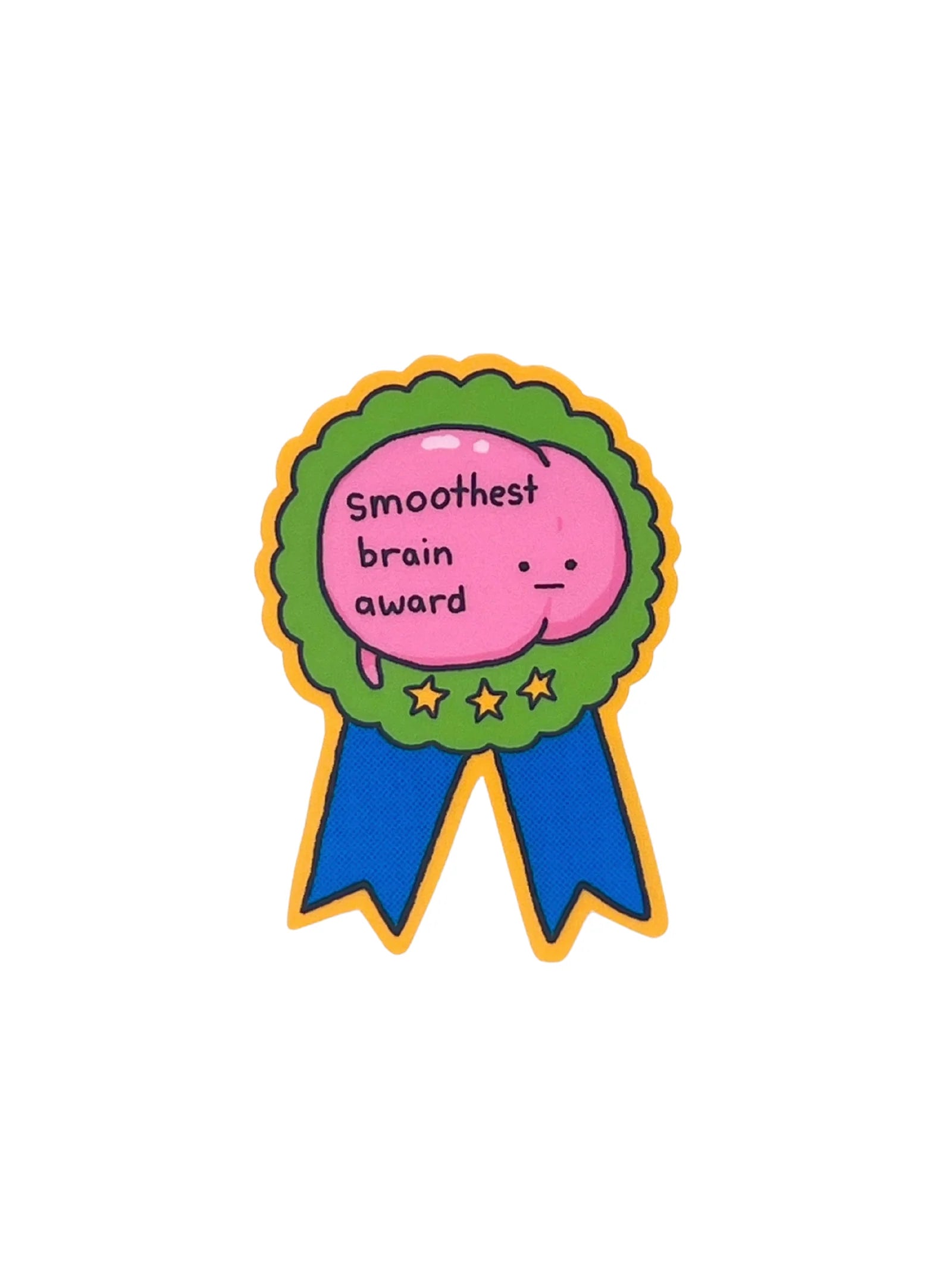 Smoothest brain award sticker