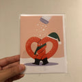Winter Pretzel Card