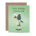 You Grow Lovelier Every Year, Bird of Paradise Sticker Card