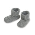 Cashmere Baby Booties - gray