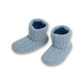 Cashmere Baby Booties - light blue