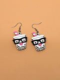 Nerd Boba Dangle Earrings