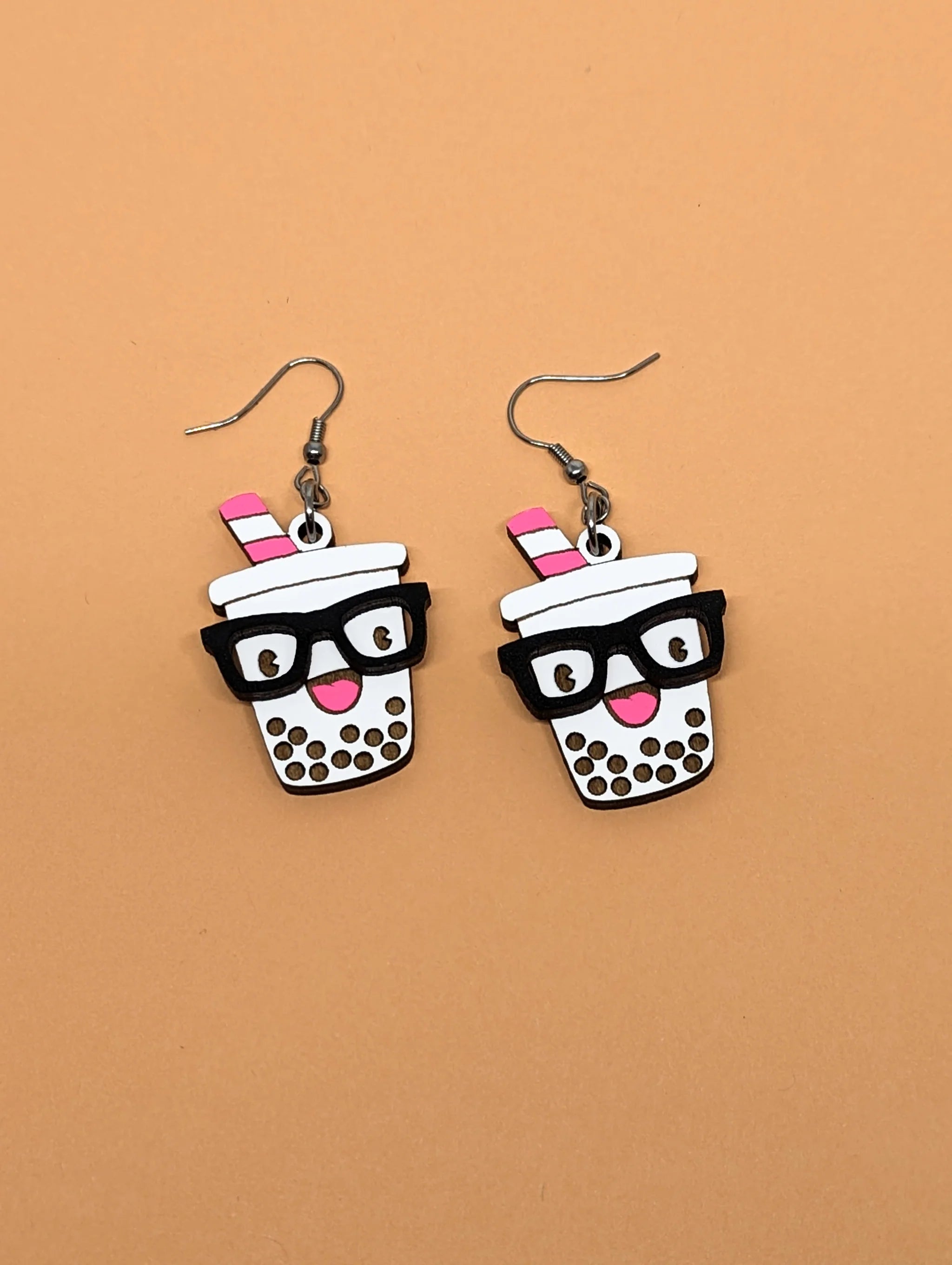 Nerd Boba Dangle Earrings