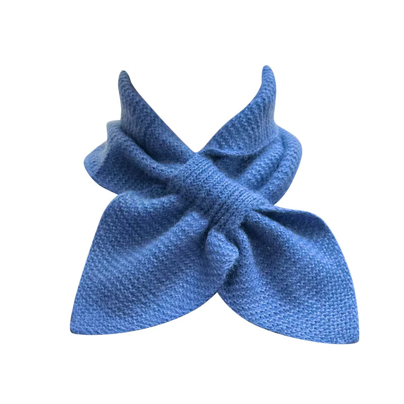 Cashmere head/neck wrap - blue