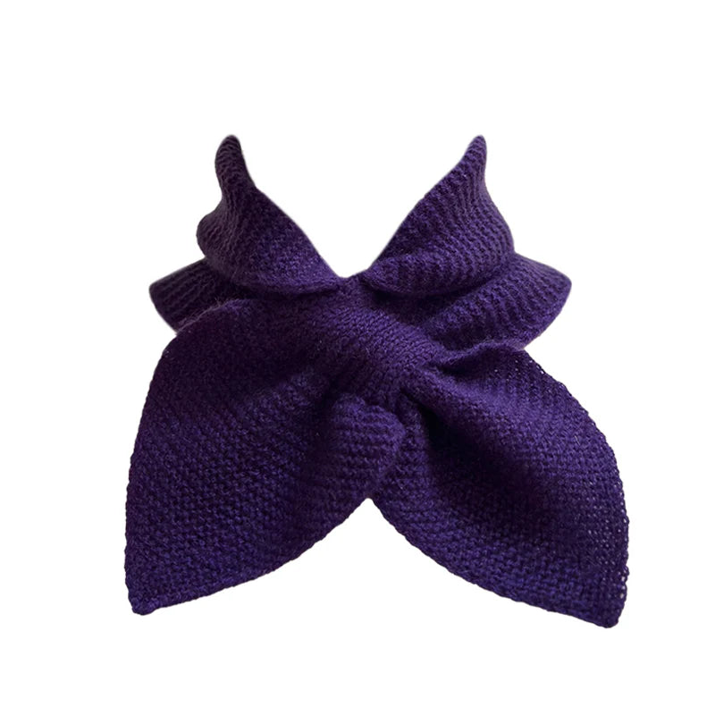 Cashmere head/neck wrap - purple