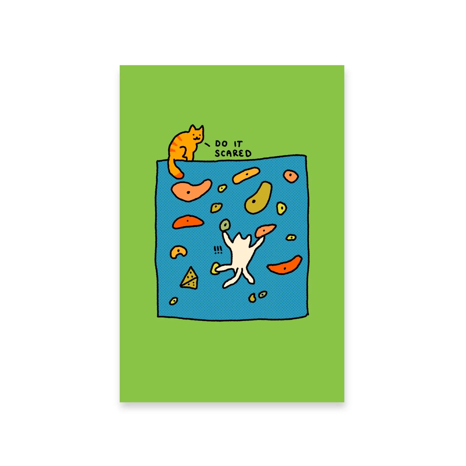 Postcard - Climbing cats