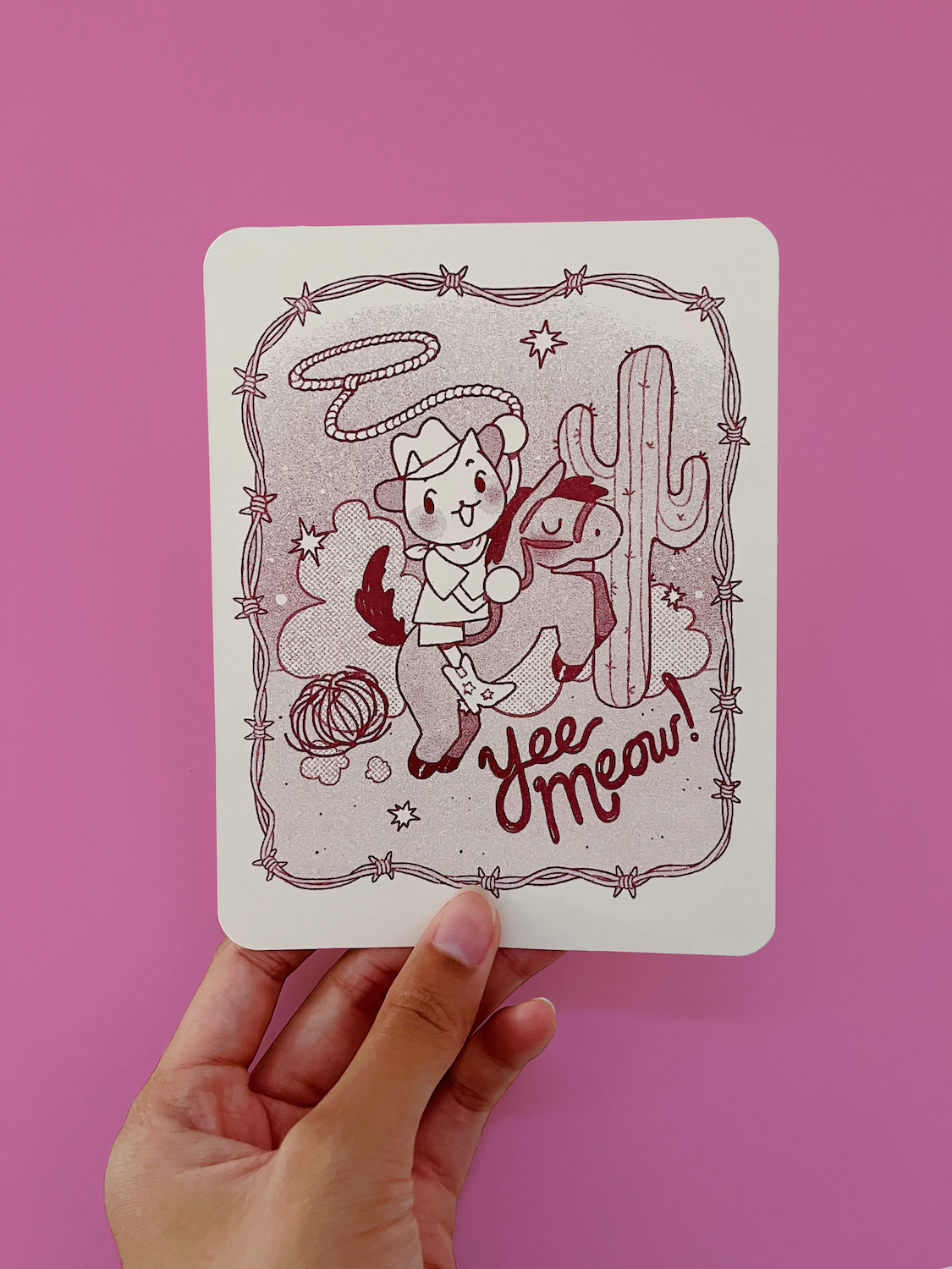 Cowboy Cat - Postcard Print