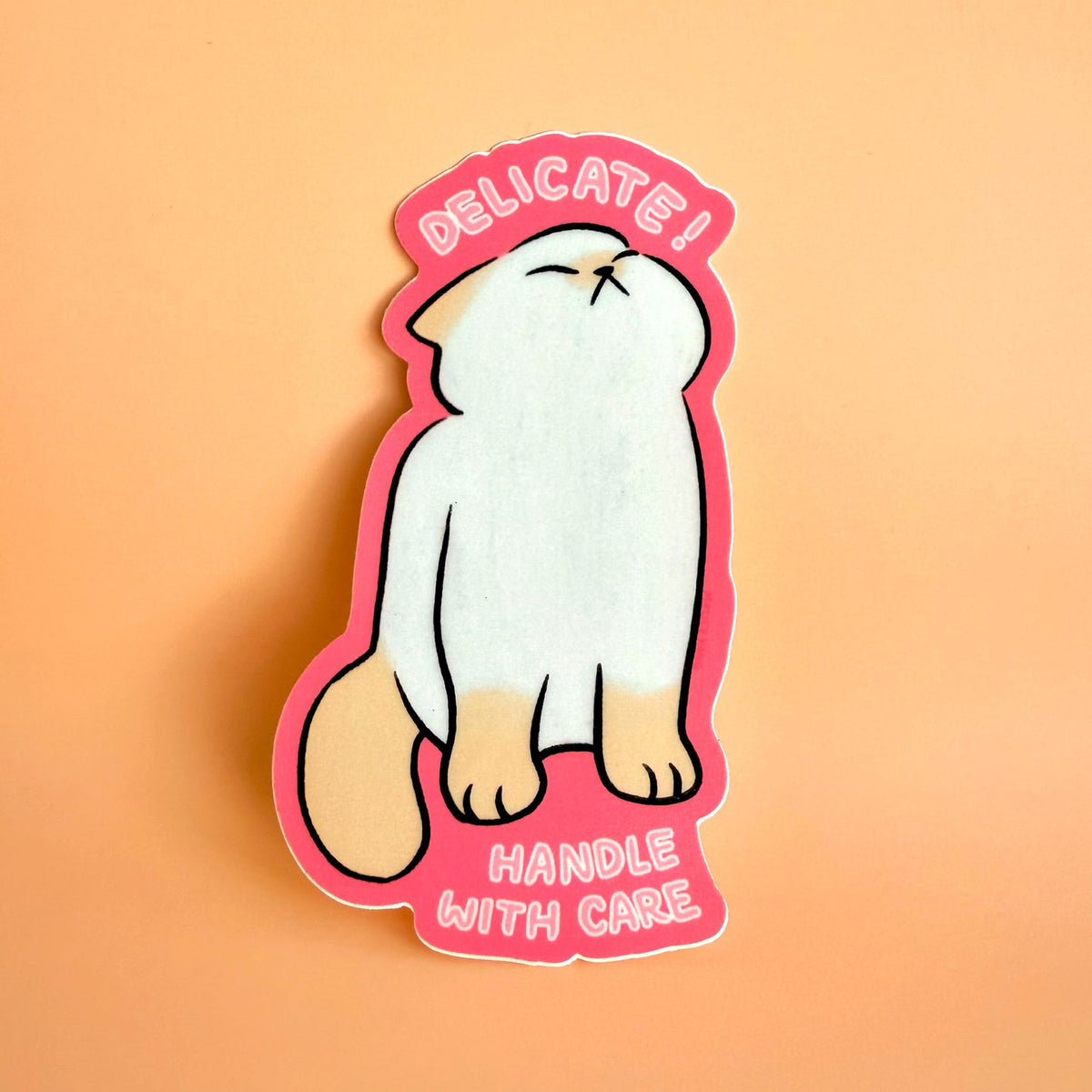 Delicate Baby Cat Waterproof Vinyl Sticker