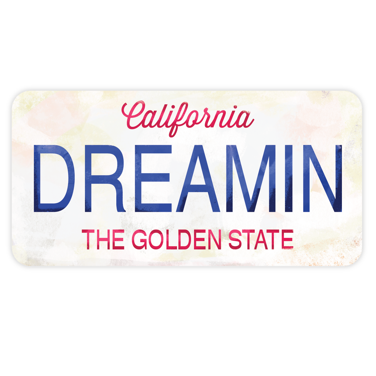 CA License Light Sticker
