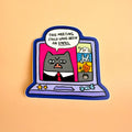 Email Meeting Waterproof Vinyl Sticker